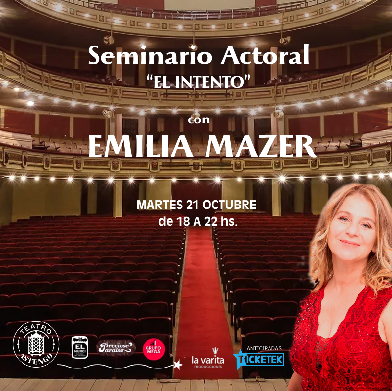 Emilia Mazer: actriz multipremiada, reconocida por su talento, carisma y versatilidad, con una destacada carrera en televisión, cine y teatro. ¡Una referente indiscutida de la escena nacional!
