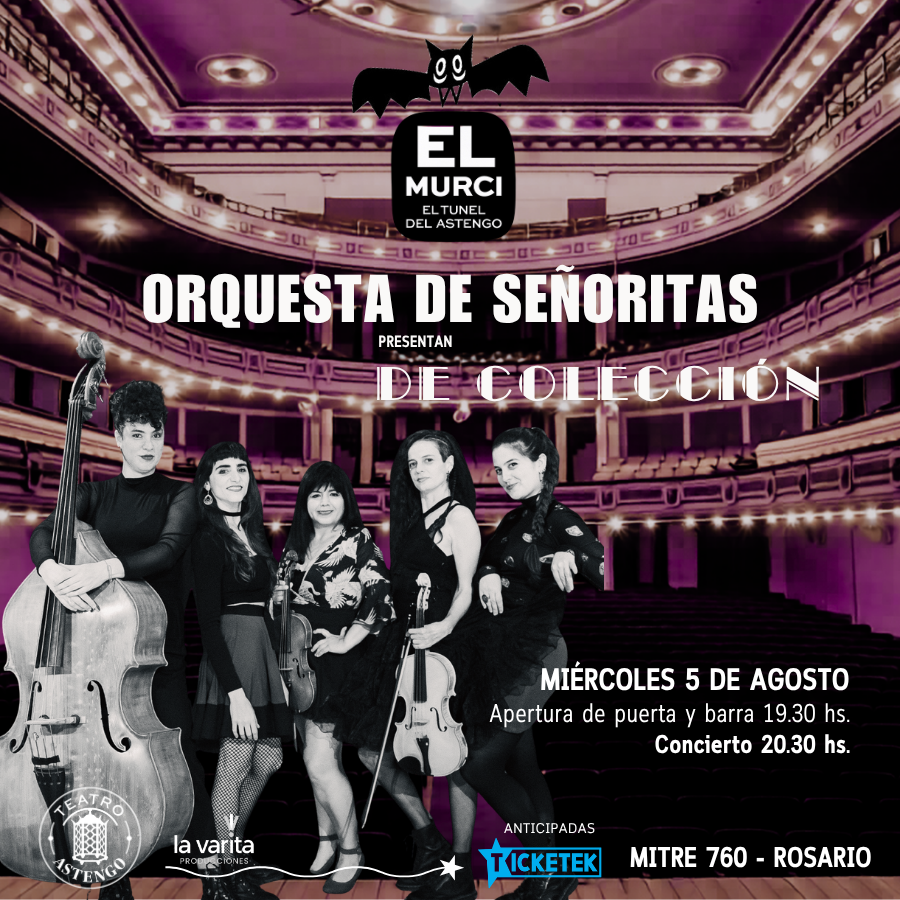 La Orquesta de Señoritas (tango) presenta su primer material discográfico de estudio: De colección. Bienvenides al banquete es el primer sencillo que abre paso a un álbum que articula pasado y presente, atravesado por una profunda búsqueda de identidad propia, e impulsado por la construcción colectiva entre mujeres músicas. De colección es un álbum de tangos, valses y milongas, en su mayoría originales. A lo largo del disco dialogan el virtuosismo de sus integrantes con la fuerza sonora y expresividad de un orgánico sólido y contundente. Su sello es el juego entre la potencia y lo sutil.